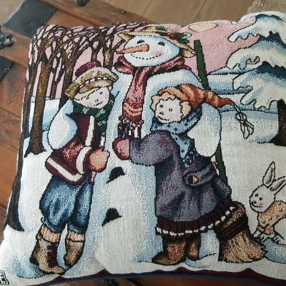 Mary Engelbreit Snowman Accent Pillow